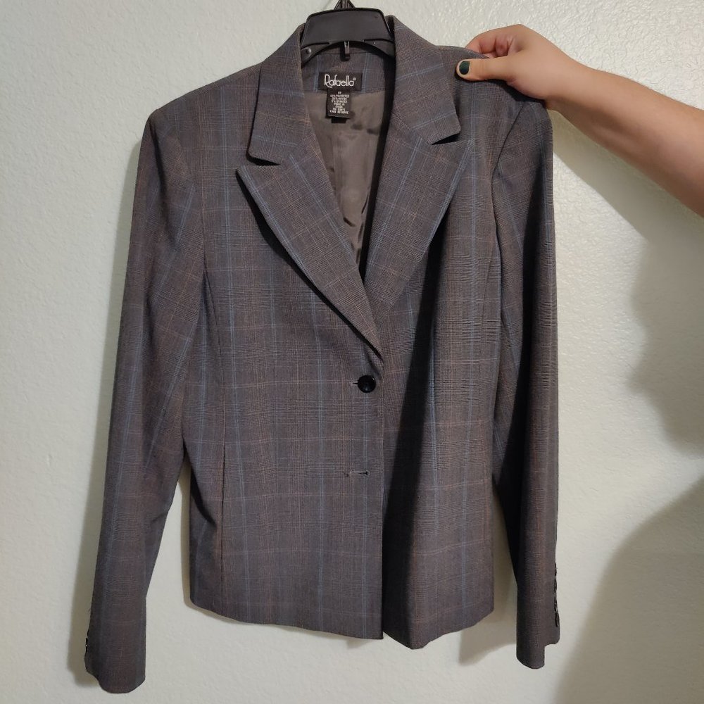 Grey Plaid Blazer